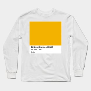 Oxlip Yellow British Standard 0002 Colour Swatch Long Sleeve T-Shirt